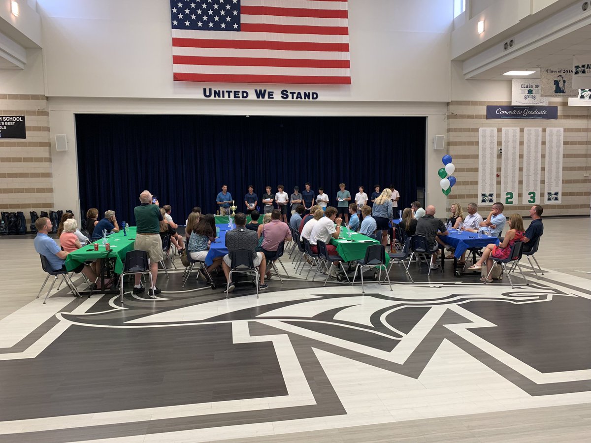 MHSStangsGolf's tweet photo. It was a great finale’ to the 2023 Marquette Boys Golf Season. The Banquet is now complete. We are so proud of these young men! https://t.co/7ukKMhLccE