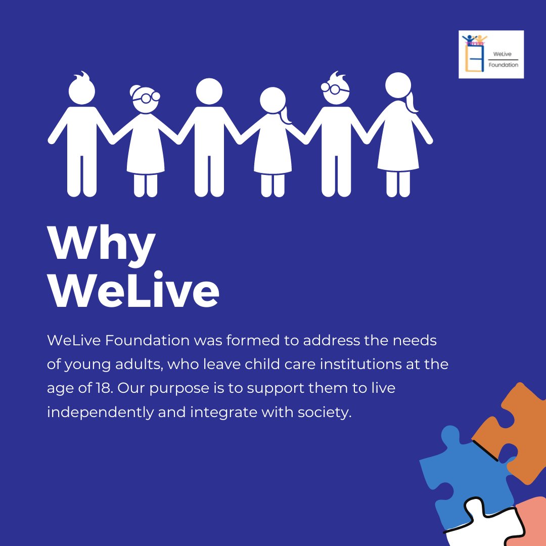 WeLiveFound's tweet photo. Know our story and why we exist as an NGO to address the needs of young adults and support them to live independently and integrate with the society. 

#welivefoundation #welivefoundationbengaluru #ngo #ngobangalore #youthdevelopment #youthdevelopmentprogram https://t.co/fdHe3gEquk