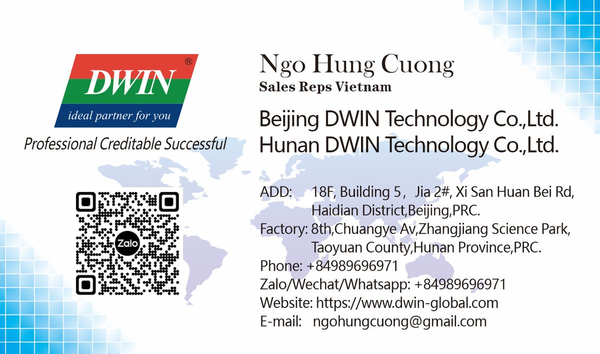 Dwin_display's tweet image. Ngo, our Sales Representative in Vietnam, plays a vital role in driving the success of DWIN LCD Modules in the local market.  Ngo is revolutionizing the way businesses perceive and utilize our cutting-edge technology solutions. #SalesRepresentative #VietnamMarket #LCDModules