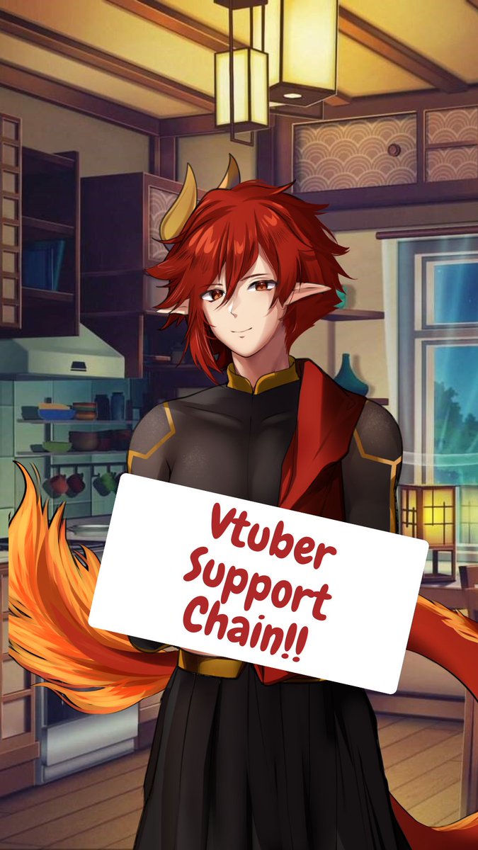 🔥#Vtuber support chain!🔥
🔥#VtuberSupport chain!🔥
🔥#VTUBERSUPPORTCHAIN !!🔥

Round 4 (I lost count), Vtubers big and small, come one come all! Let's come together and support each other!

Drop your twitch links, pngs and a lil about yourself!

(❤️ & 🔄 For more exposure!)