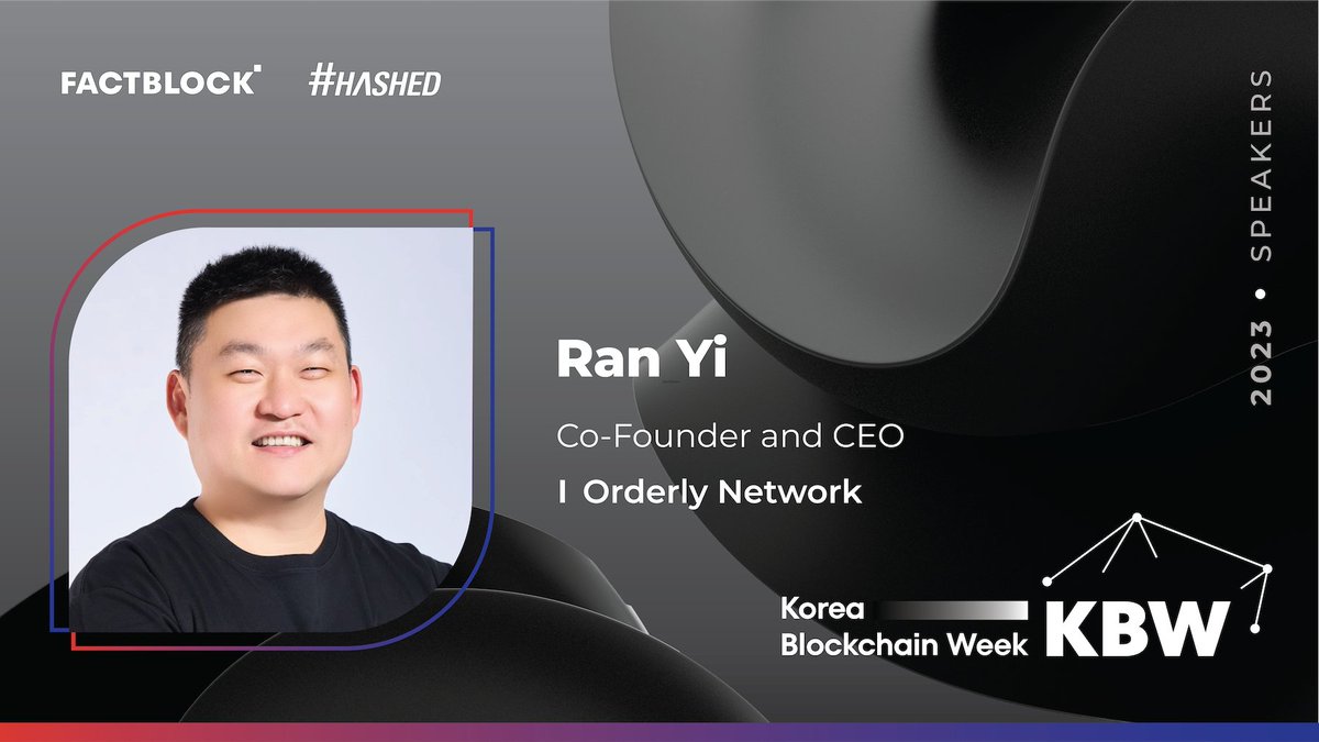 kbwofficial's tweet photo. Ran Yi (@ranyi1115) is the Co-Founder &amp; CEO of @OrderlyNetwork, NEAR-based, permission-less trading protocol.

Join Ran for a deeper dive into decentralized trading infrastructure  and the latest on Orderly Network at #KBW2023. 

https://t.co/s43M2ajQRH https://t.co/ublc2Mema6