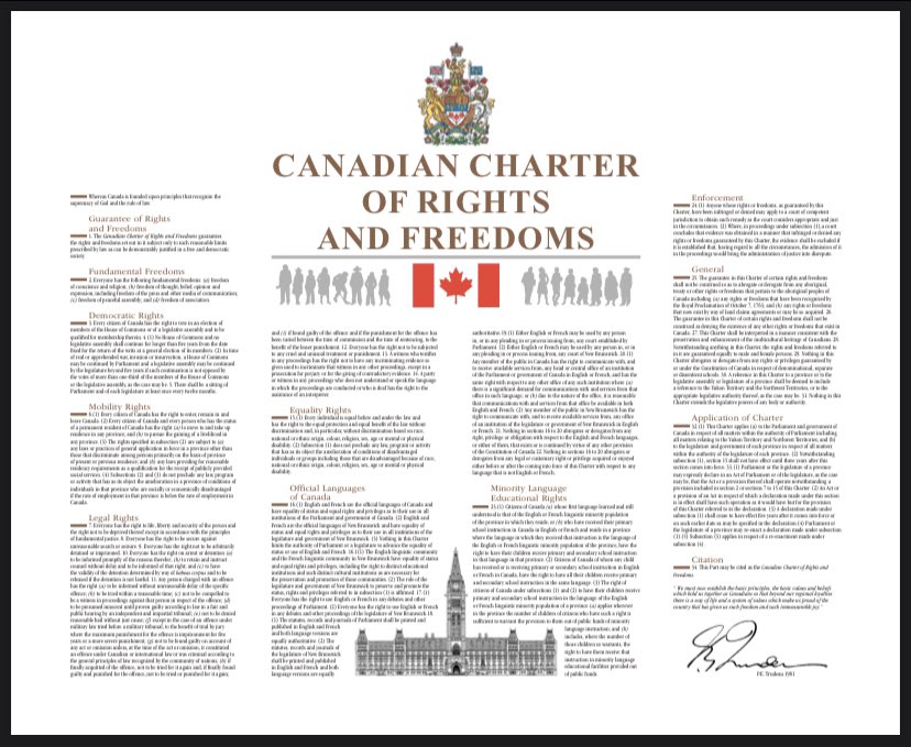 canada.ca/en/canadian-he…

As a Canadian we should all know these things. Lord knows they don’t do it justice in school. It is up to you to know your rights and it is up to us (all Canadians) to hold those we have elected to this standard. 
#canada #charterofrightsandfreedoms