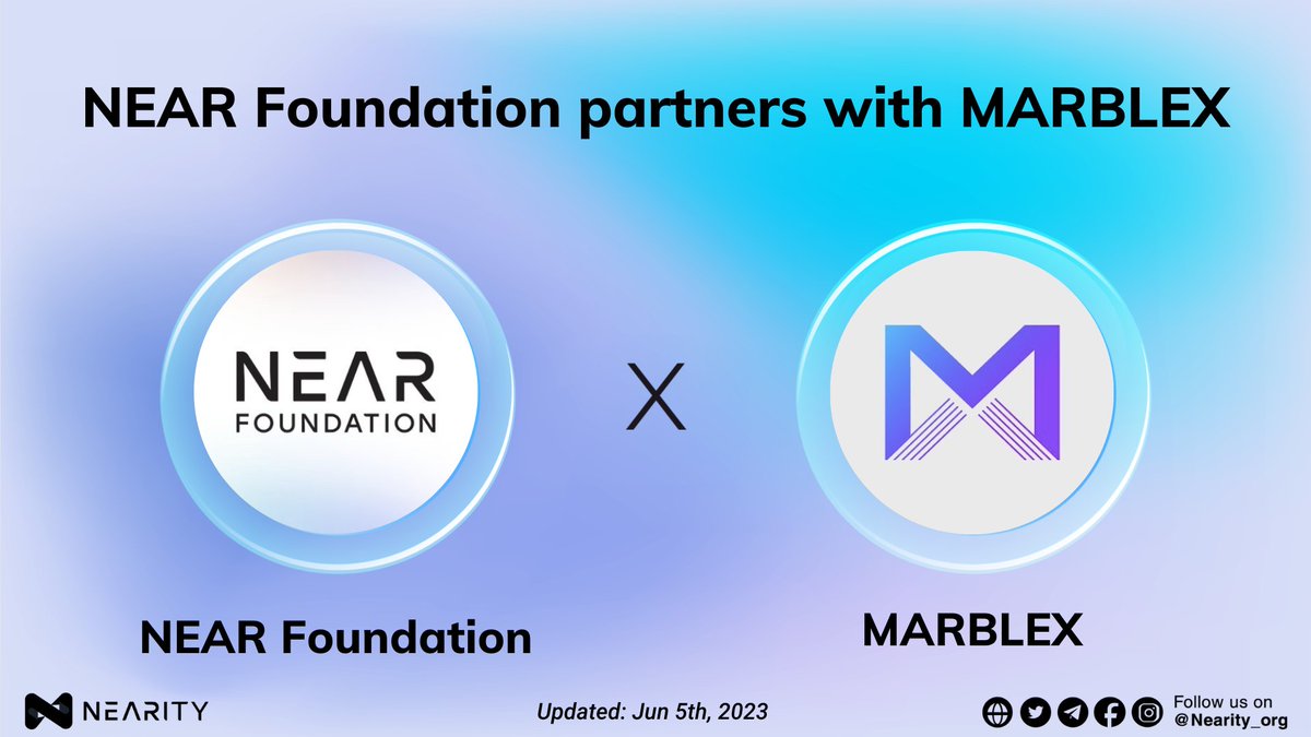 🤝@NEARFoundation partners with @MARBLEXofficial🤝

🛰MARBLEX is a blockchain subsidiary of Netmarble Corp

🌠They plan to achieve mutual growth by linking the #NEAR #blockchain & @auroraisnear with WARP #Bridge

Details👉pages.near.org/blog/near-foun…

#Nearity $NEAR #Web3 #gaming