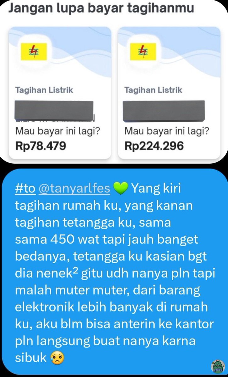 💚 Ada yang pernah ngalamin juga ga? Tagihan nya jadi tinggi banget, malah pernah sampe di dendaa