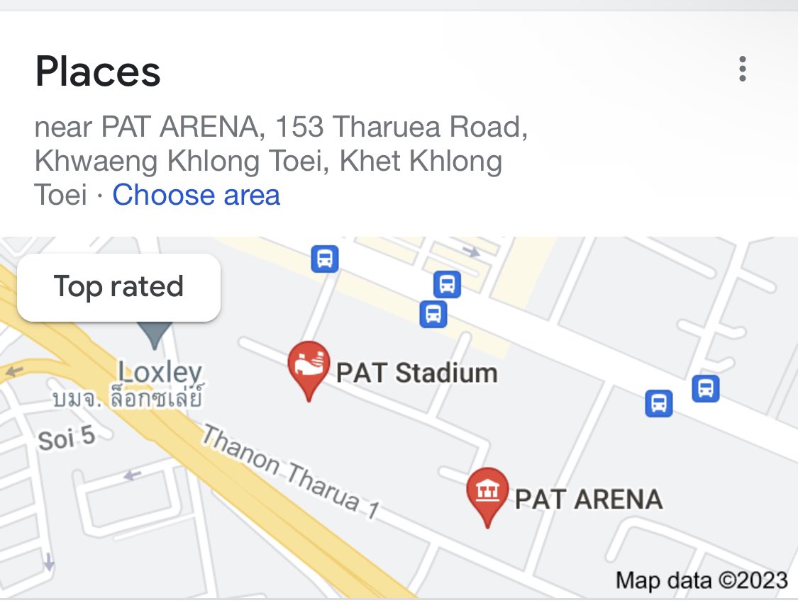 ทุกคนถามว่า PAT ARENA มันคือที่ไหน ไปเสิชมาละ มันคือสนามฟุตซอลค่ะ ความจุ 1500 คน อยู่แถวคลองเตย ….. ช้อค เราจะมีแฟนมีตติ้งกันที่นี่หรอ วอนผู้จัดรับฟังเสียงแฟนคลับหน่อยค่ะ ฮอล์จัดงานสเกล 1500 คนน่าจะมีที่อื่นตัวเลือกอื่นที่ดีกว่านี้ #Yuri_2nd_Fanmeeting_Chapter2_inBKK