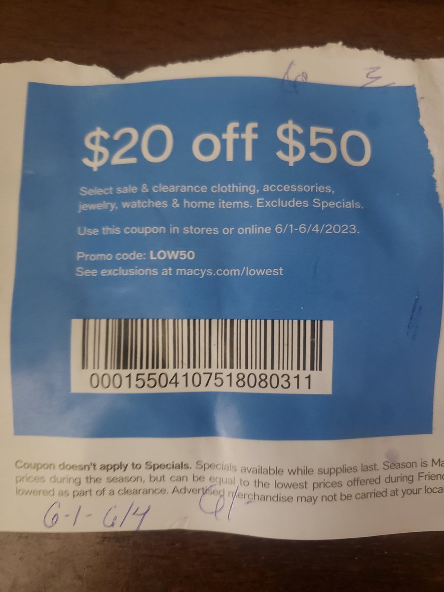 heineken_kat's tweet photo. For two days I've tried using this @Macys coupon. From mens clothing to sheets to socks to watches, nothing was eligible. Everything excluded! I can't use a great coupon. Wasted a lot of time. Disappointed consumer☹!
#macy https://t.co/V2hftg9oOY