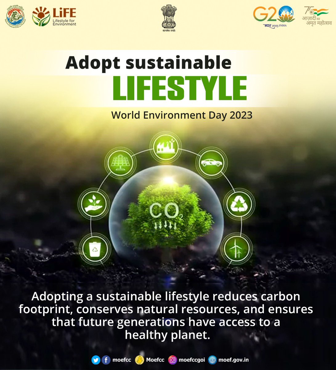 moefcc's tweet photo. #WorldEnvironmentDay #MissionLiFE https://t.co/jljhkhVle3