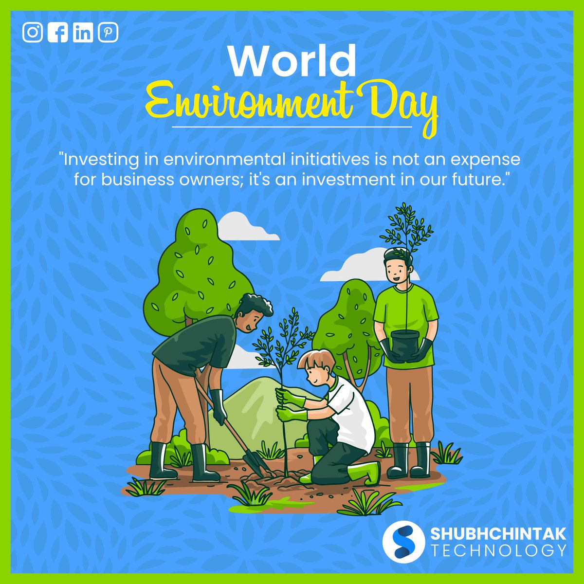 Happy World Environment Day! 🍃 #worldenvironmentday #nature #environment #sustainability #save environment #sustainablebusiness #India #mumbai #Shubhchintak #startups