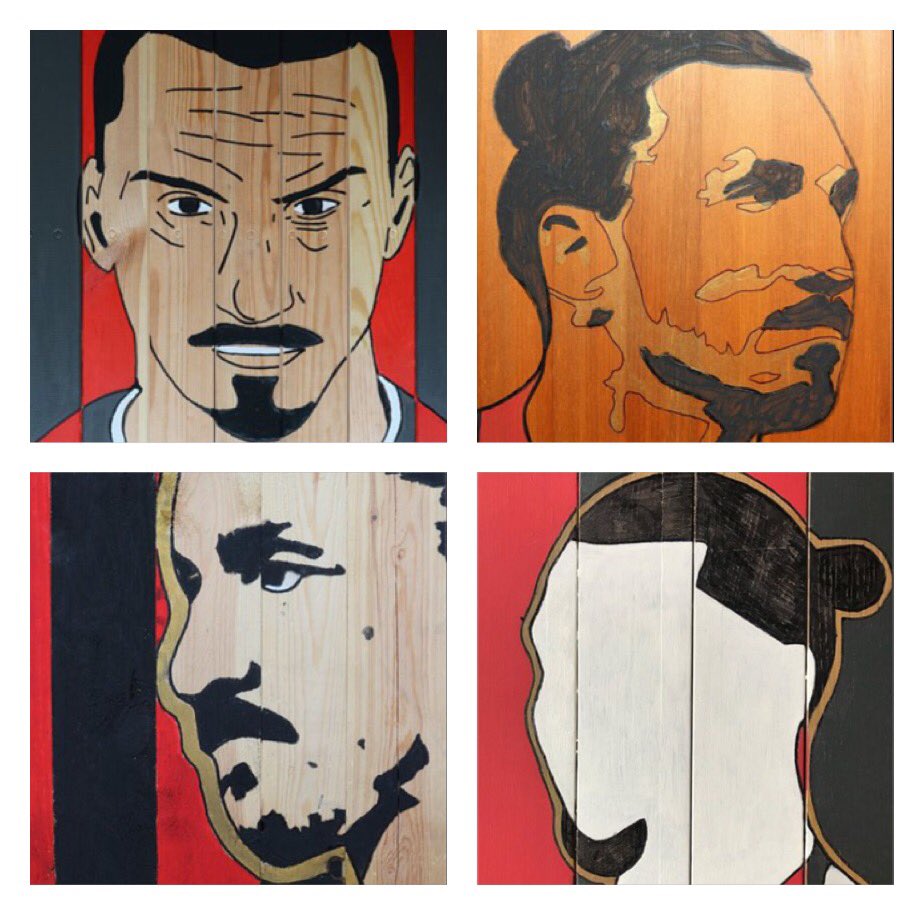 We just love Zlatan ❤️ Enjoy your pension hero 😇 Don’t wanna miss him? Buy some great sustainable art ⬇️ werkaandemuur.nl/index/523/nl/h… #Zlatan #ACMilan #Ibra #Ibrahimovic