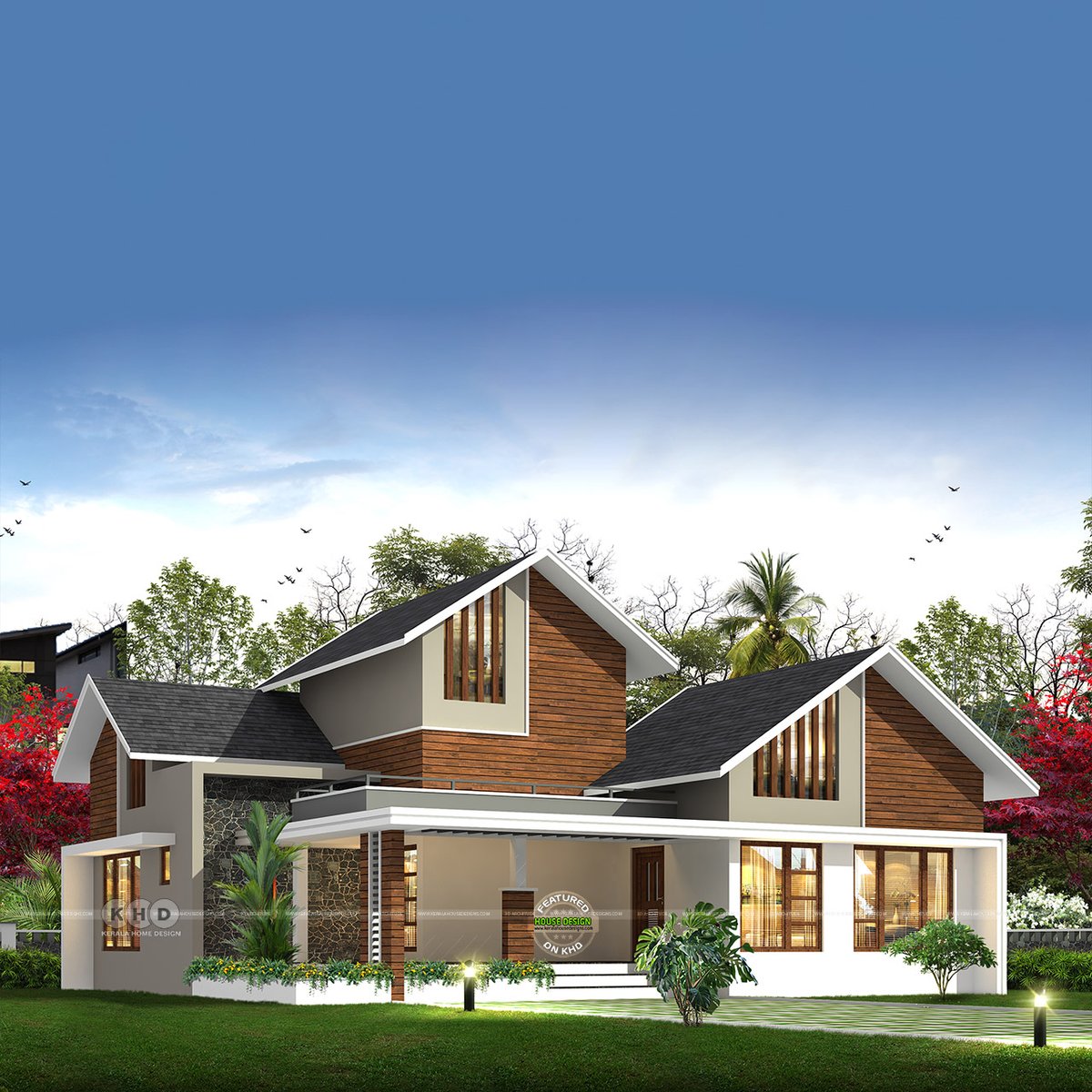 Kerala Home Design - KHD on Twitter: "1530 Square Feet 2-Bedroom ...