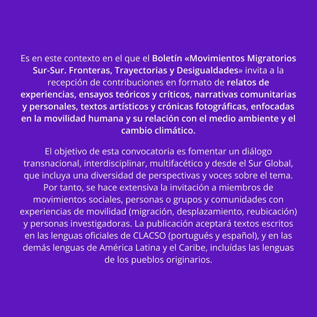Migraciones y Fronteras Sur-Sur tweet media
