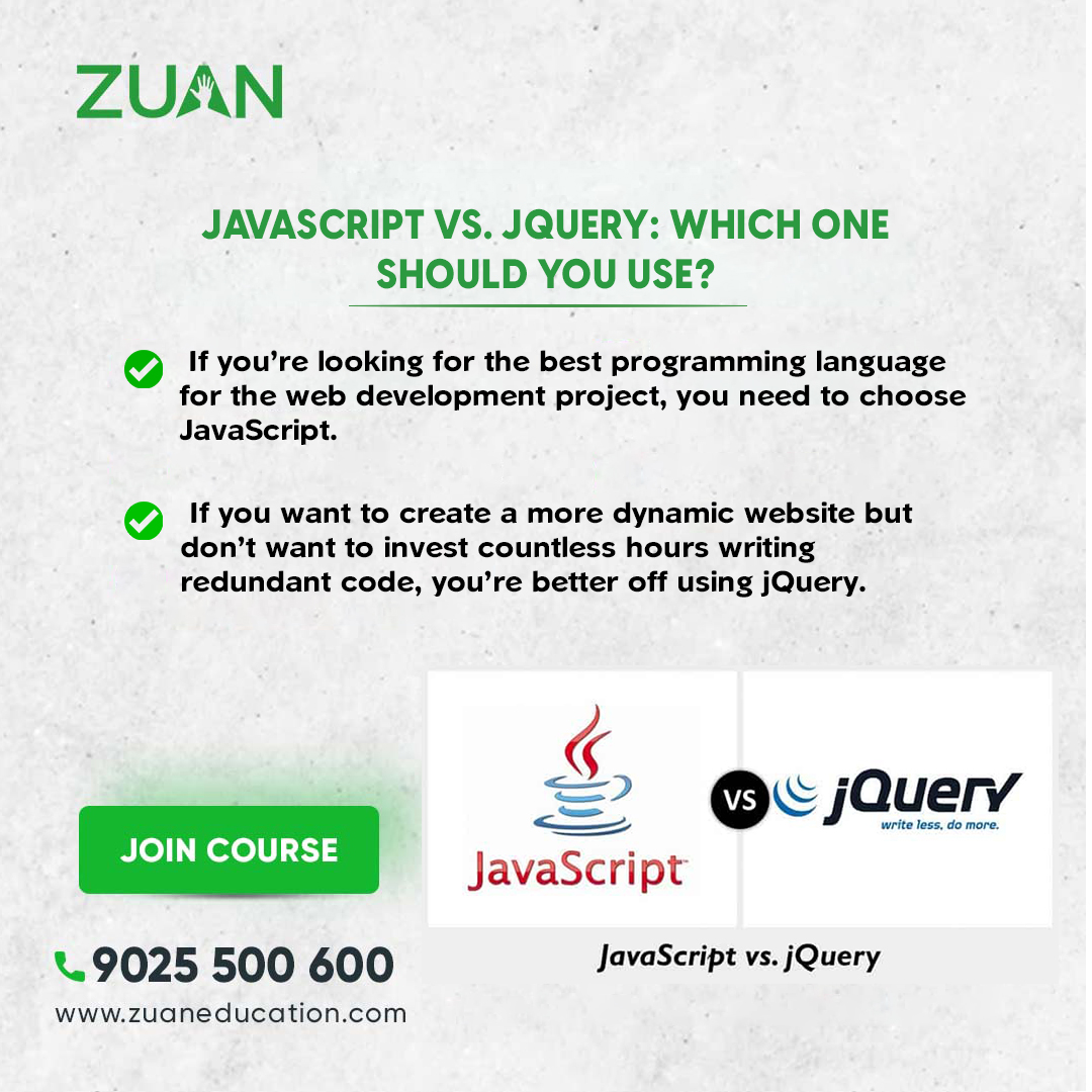 ZuanEducation's tweet image. As the demand for JavaScript skills continues to increase, more and more people are turning to specialized training courses. Get Enrolment for training at Zuan Education!
Visit Website: shorturl.at/adiH5
#javascript #javascriptengineer #javascripting #javascriptdeveloper