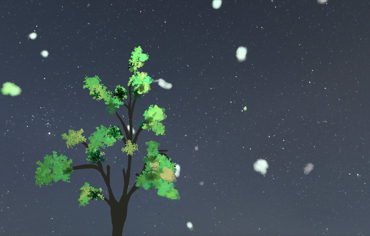primeappol's tweet photo. "The Miracle of Life" 🌳

Recently I followed @Gakutadar 's course to draw this fluffy looking tree using blender greasepencil.

Here are 3 different renders, last one I made in iMovie

(Full animated version on my youtube/tiktok!)

#blender #blender3d #greasepencil https://t.co/FEPQEyPrv4