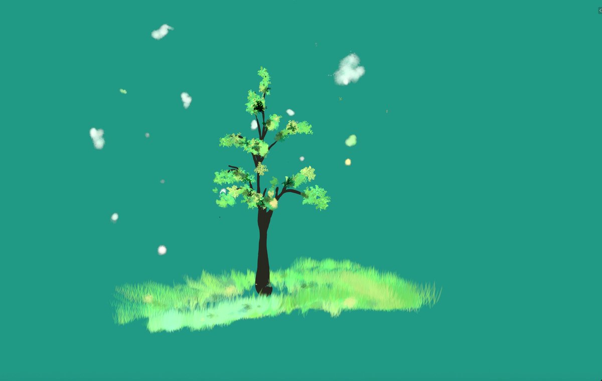 primeappol's tweet photo. "The Miracle of Life" 🌳

Recently I followed @Gakutadar 's course to draw this fluffy looking tree using blender greasepencil.

Here are 3 different renders, last one I made in iMovie

(Full animated version on my youtube/tiktok!)

#blender #blender3d #greasepencil https://t.co/FEPQEyPrv4