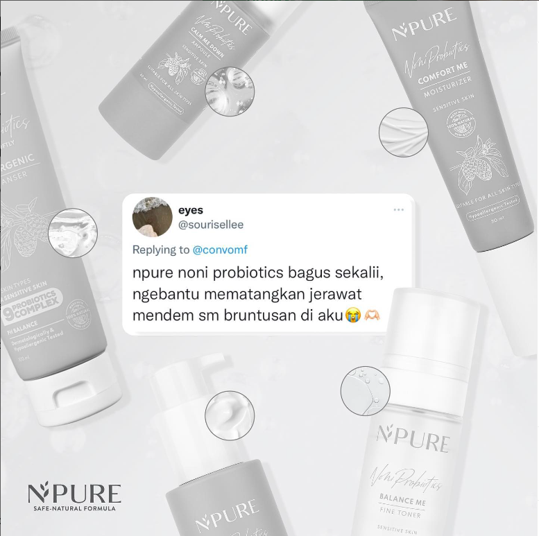 NPUREOFFICIAL's tweet photo. Supaya jerawatnya bisa cevat reda kayak kak @sourisellee, nih mimin kasih info ada promo 30%off di tokopedia dari tanggal 15-21 Juni! https://t.co/Wb3EZ3qFNI https://t.co/trFIyMp6O3