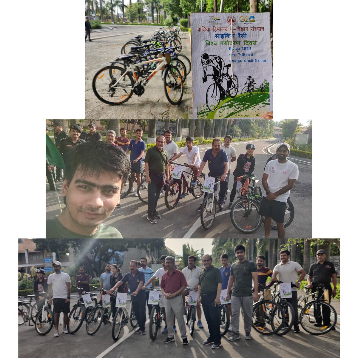 apsgeo002's tweet photo. on the occasion of WORLD ENVIRONMENT DAY, a cycle rally has been organized from the main gate of the institute to Garhi Cantt.
"BeatPlasticPollution"...... 🚲🚲
#ek kadam paryavaran ki or......!
#wihg https://t.co/q6ABTqUfYj