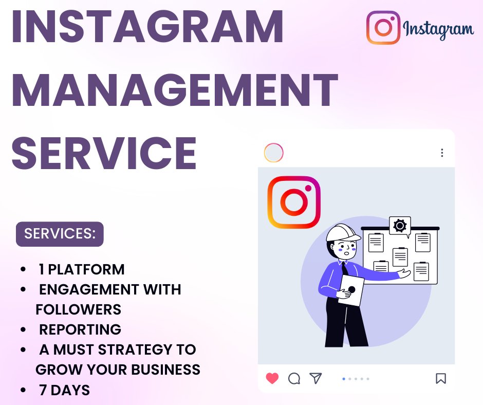 Instagram management service for 7 days only at $320.

Click to know more about this service : usaseo.net/product/instag…

#instragram
#instagramgrowth
#instagrammarketing
#instagrammanager
#instagrammanagement
#instagrammarketingforbusiness
#instagrammarketingguide
#smm