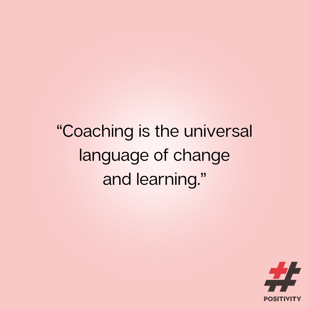 hshtgPOSITIVITY's tweet photo. “Coaching is the universal language of change and learning.”

#positivity #joy #relationships https://t.co/M66Rwmnez5