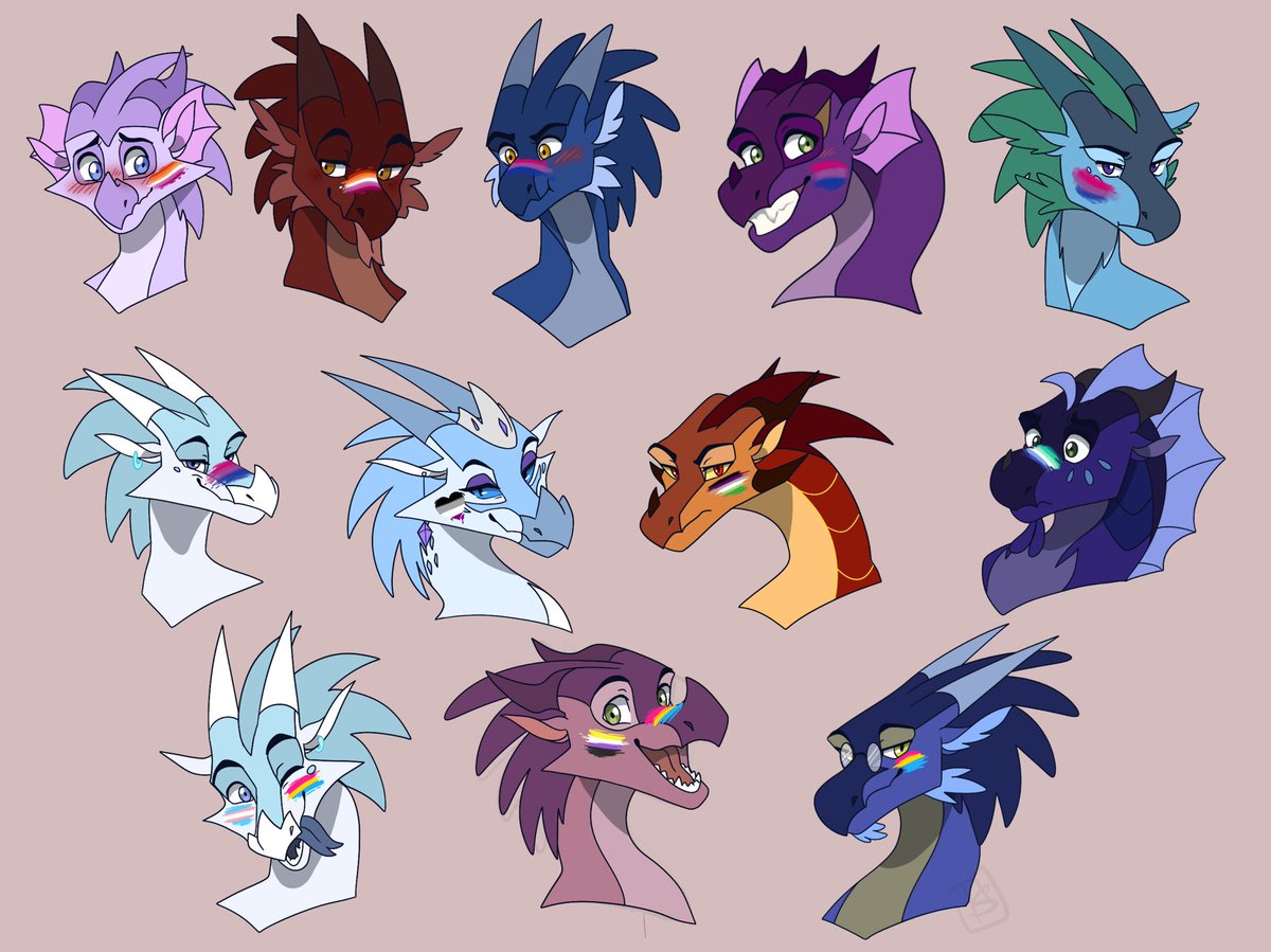 ukariarti's tweet photo. 🌈 Pride Dragons! 🌈 https://t.co/UnZbc9Cw9Z