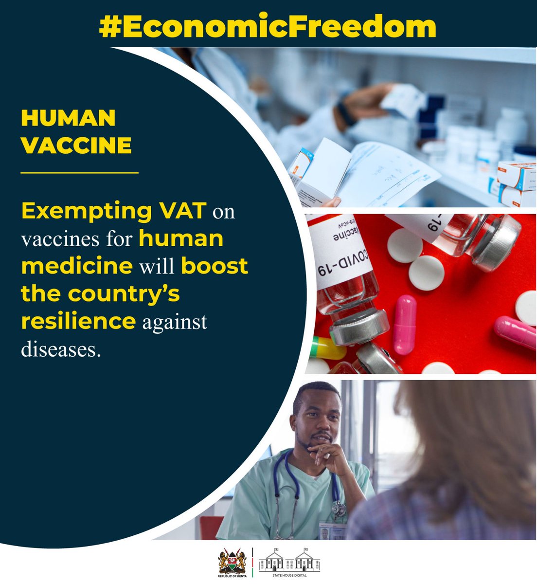 Human Vaccine

Exempting VAT on vaccines for human medicine will boost the country's resilience against diseases.

#EconomicFreedom