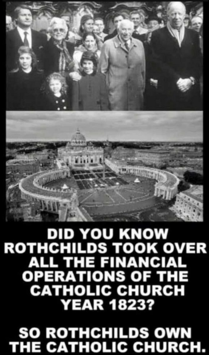 1/3) In 1823, the Rothschilds took control over the financial operations of the Catholic Church, worldwide. Today the large banking and financial business of the Catholic Church is an extensive system interlocked with the Rothschilds and the rest of the International Banking…