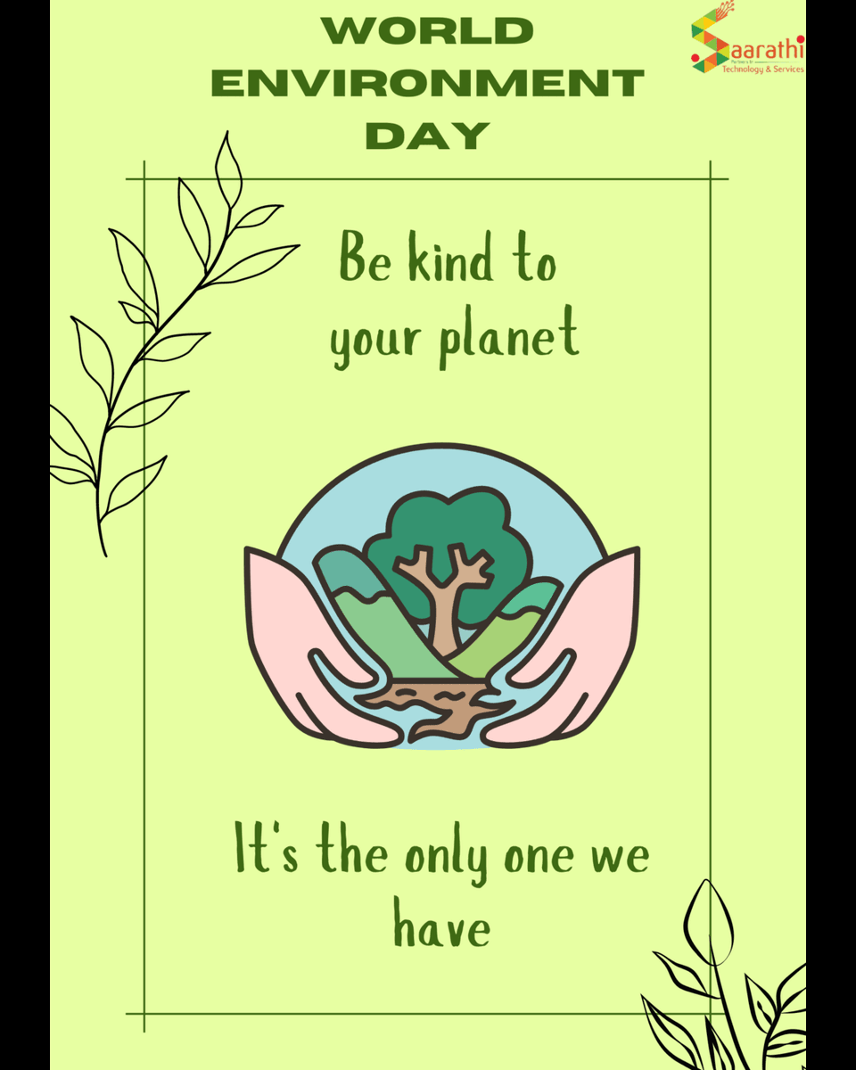 saarathihealth's tweet photo. celebrate World Environment Day not just on June 5th, but throughout our lives.
Let's adopt cloth bags, save our environment, saying bye to plastic, save the future of the earth.
#WorldEnvironmentDay 
#greenerindia
#beatplasticpollution
#oneearth https://t.co/S4QWXLQoyl