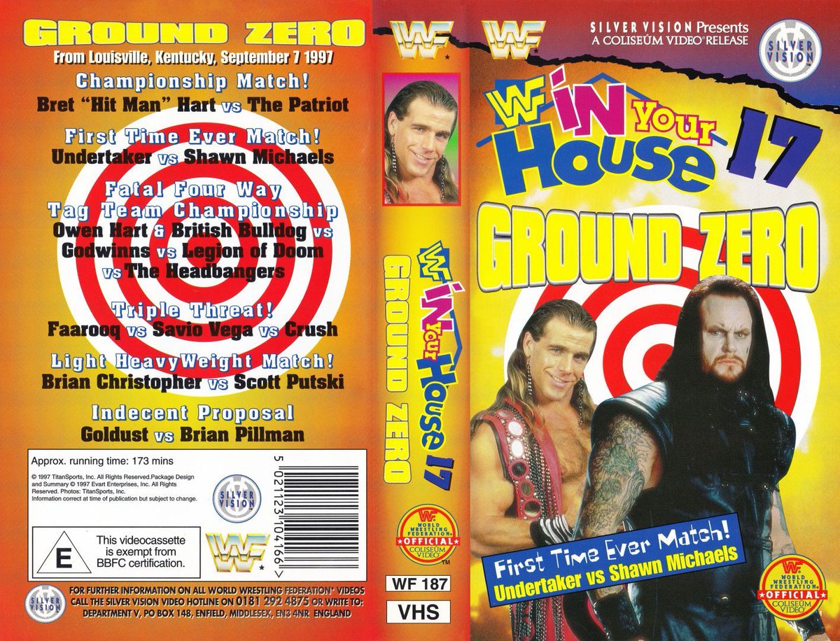 Silver Vision presents WWF Ground Zero: In Your House 17 on video cassette! 🏡📼 #WWF #WWE #Wrestling #InYourHouse