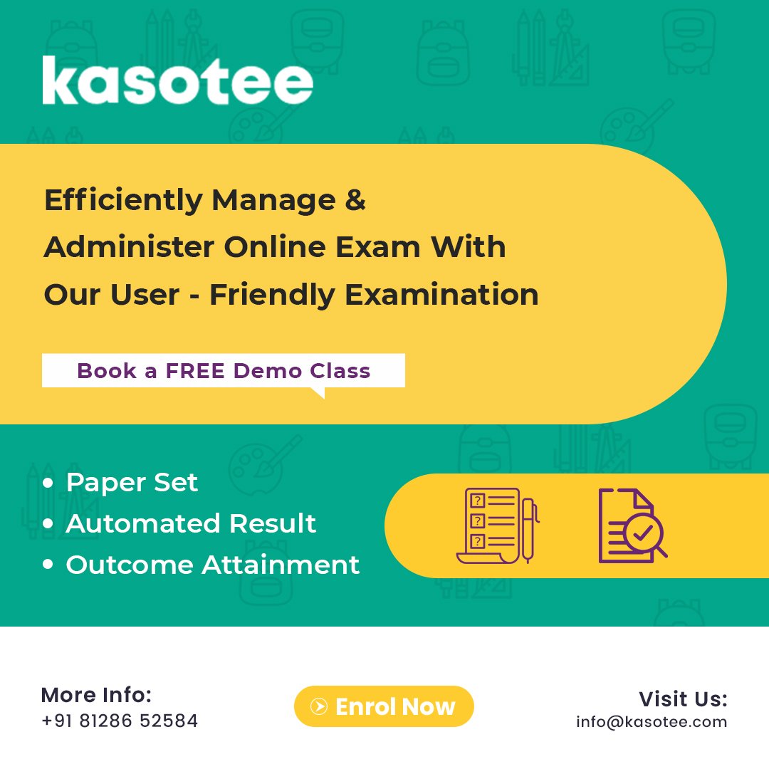 Kasotee's online exam system is a great way to take exams.

kasoteeonlineexamsoftware.com

#kasoteeonlineexamsoftware
#exam
#examsoftware
#examsoftwaredemo
#examsoftwareonline
#online
#onlineeducation
#onlineexam
#onlineexamination
#onlineexaminationplatform
#onlineexaminationsystem