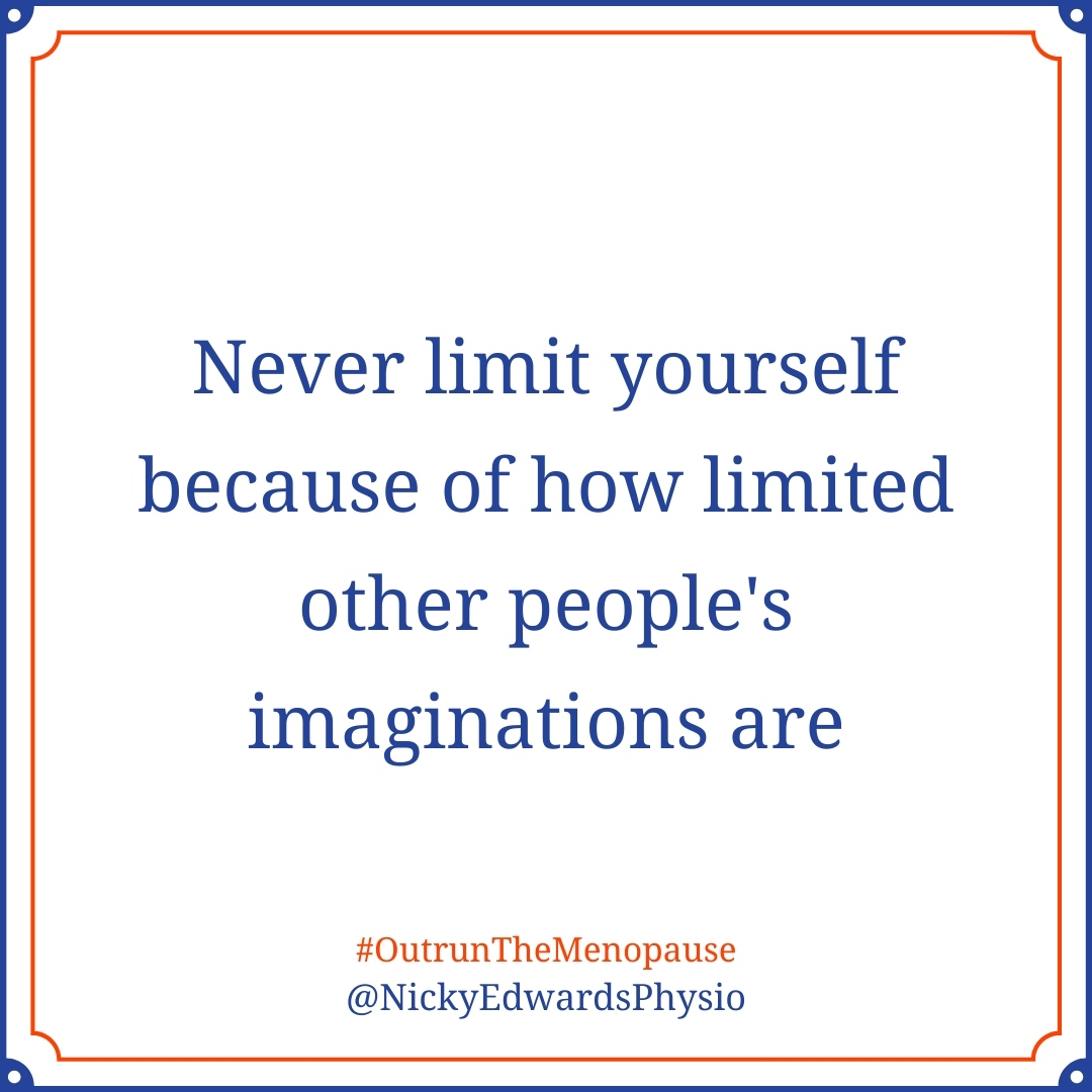 outrunthemeno's tweet photo. Remember, it's often the ones who think differently that make the greatest impact on the world. 💥💡

Break through your limiting beliefs and get out there and be the change you want to see in the world ❤️

#OutrunTheMenopause #RunningPhysio 
#NoLimits #inspiration #motivation https://t.co/k8wZdWhHAo