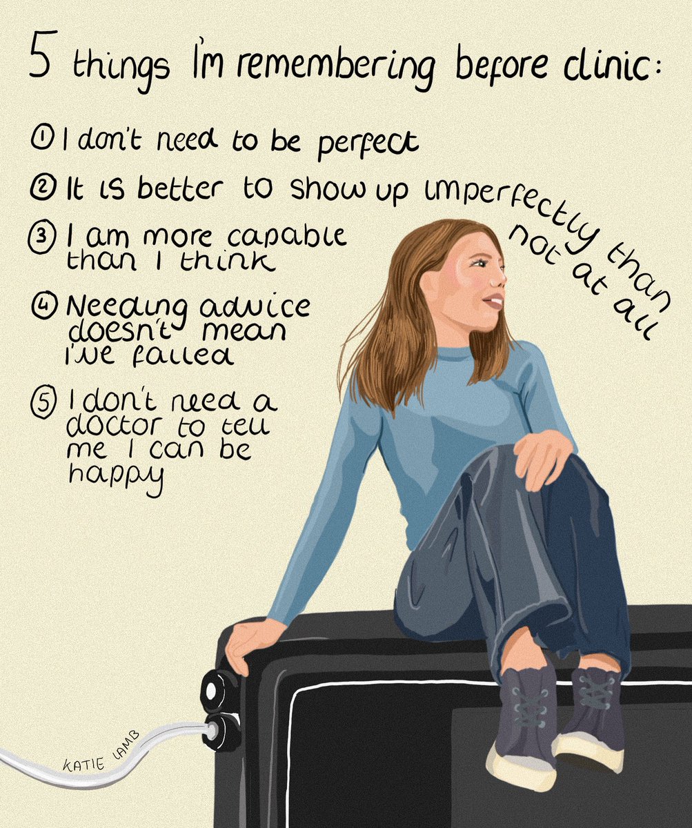 5 reminders pre clinic: 
I’m not claiming to be totally chill, but by changing how I see clinic and what it actually means in my life (a very small snapshot of a big picture, with people who are much kinder to me than I generally am to myself) I have noticed a big difference.