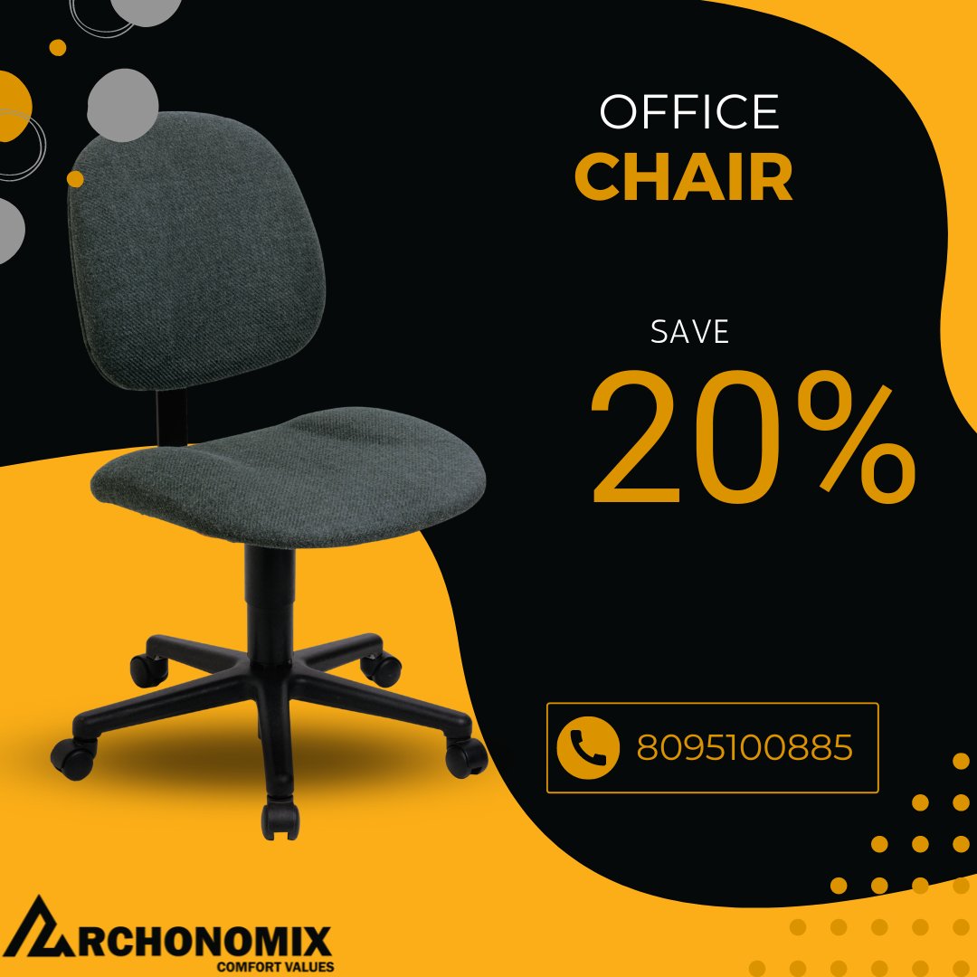 Sit back and relax in style with our office chairs! And guess what? You can save 20% on your purchase today! Don't miss out on this deal. Hurry and grab your comfy seat now.
#OfficeEssentials #ChairGoals #20PercentOff #WorkInComfort #officefurniture #furniture #bangalore