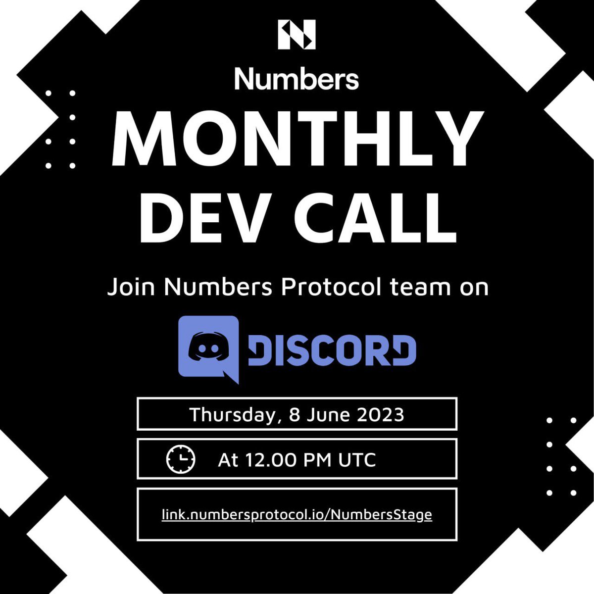 Rahul_2503's tweet image. Hey everyone 👋

You should not miss out on Numbers’ First ever Dev Call. If you have questions regarding Numbers’ products, here&apos;s an opportunity you shouldn&apos;t miss.

⏰ Date: June 8th, 12pm UTC 
📍Venue: link.numbersprotocol.io/NumbersStage 

#Numberscommunity #Numbers
$NUM