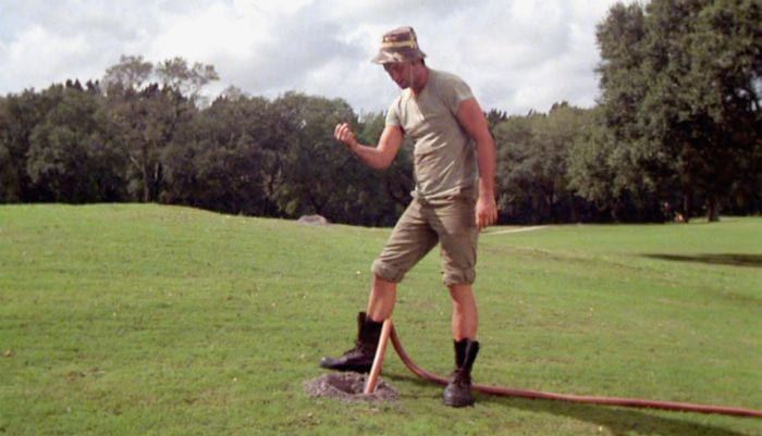 colinelliot's tweet photo. Now that I have a lawn I'm thinking attire. Might need to get a shirt, slacks and a fedora for mowing it. 

Right now I'm looking more like Carl. https://t.co/cNLA6ZCMeE