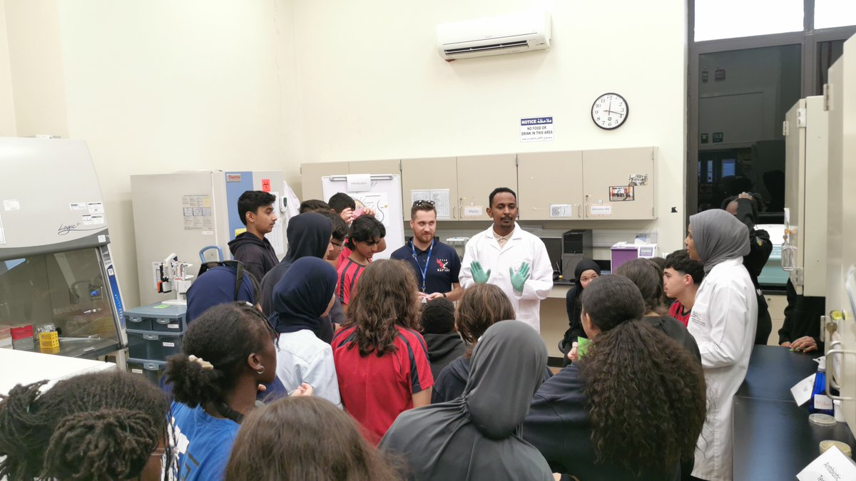 QU_BRC's tweet photo. We have hosted GEMS American Academy Qatar high school students at BRC on May 15 and 16. Students visited Microbiology lab led by Dr Nahla Eltai and Metabolic Lab led by Dr. Huseyin Yalcin. https://t.co/0JiUI8ckx2