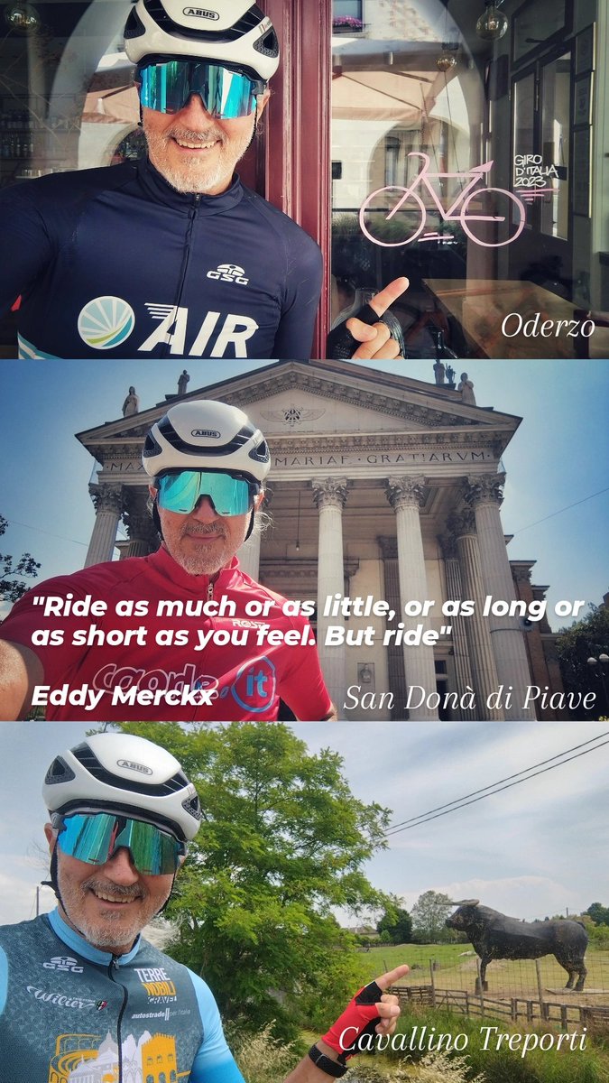 'Ride as much or as little, or as long or as short as you feel. But ride'

#EddyMerckx @EddyMerckxBikes

#cycling #cyclinglife #sport #icon #Champion #bikepassion #biketour #cicloturismo #ciclismo 

Greetings from @TurismoVeneto #visitveneto #italy 🇮🇹 @Italia