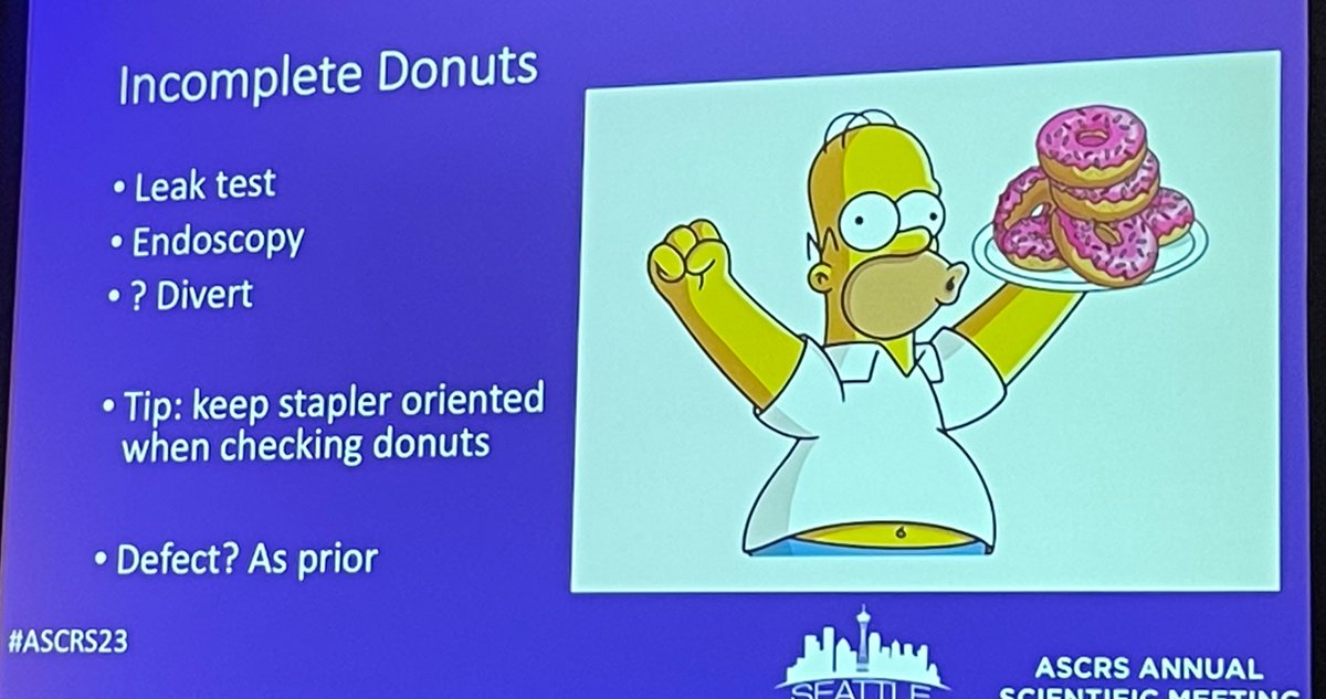 IncisionFirst's tweet photo. What to do when things don’t go to plan with your anastomosis… one of the most practical and informative sessions I’ve ever been to at a conference #ASCRS23 https://t.co/dUJH8uCspL