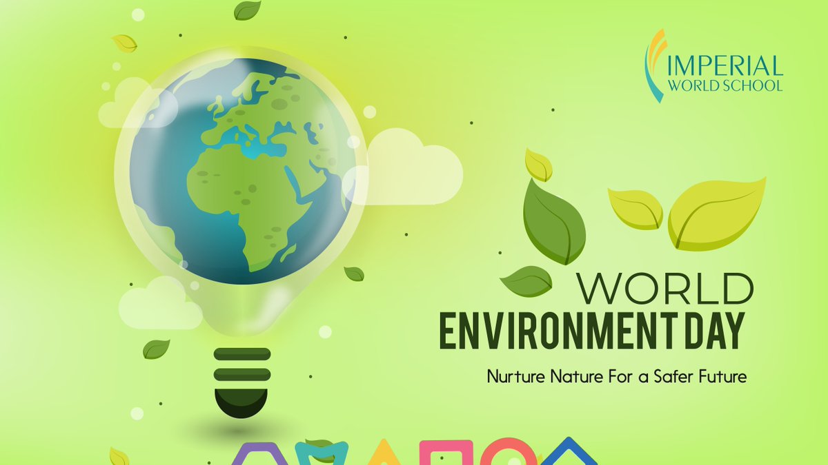 Let's nurture nature so that we can have a better future.

#WorldEnvironmentDay #June5 #ImperialWorldSchool