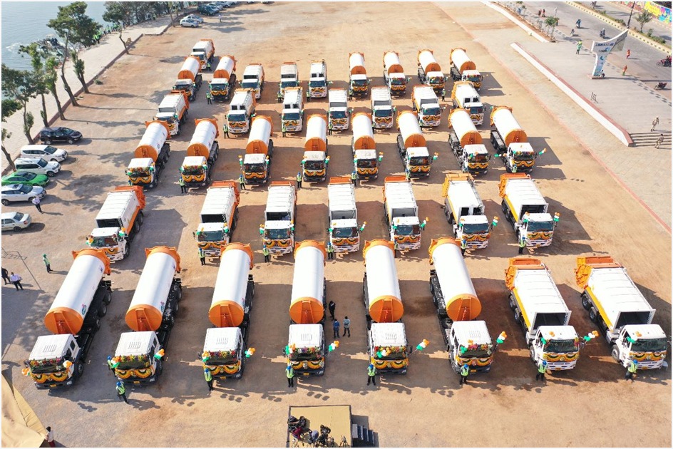 State of the art 'Secondary Collection and Transfer point' (SCTP) and MSW Collection &amp; Transportation vehicle fleet