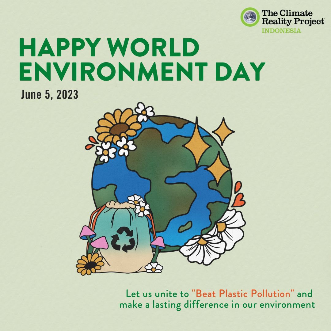 ChatePaulus's tweet photo. *Happy World Environment Day!*
Let's join hands to "Beat Plastic Pollution" and make a lasting impact on our planet. 

Plastic pollution is a global issue that demands our immediate attention and action. It's time to rethink our habits and reduce the use of single-use plastics. https://t.co/Vld40H2cLo