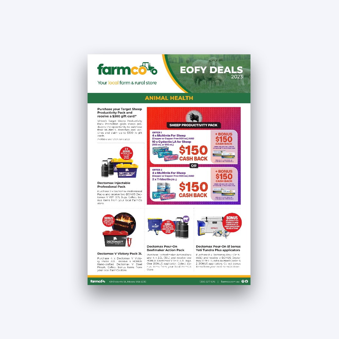 TheFarmCoAus's tweet photo. Get great value EFOY deals this June from FarmCo Moora. Download our June catalogue here: https://t.co/LrkqzsWKFb
#farmco #yourlocalfarmandruralstore #farmcomoora https://t.co/F99LNbdPDn
