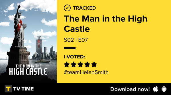 *Acabei de assistir*

Série: The Man in the High Castle
Temp/Ep: S02 | E07 (Land O' Smiles)
#maninthehighcastle  tvtime.com/r/2QdLr #tvtime
