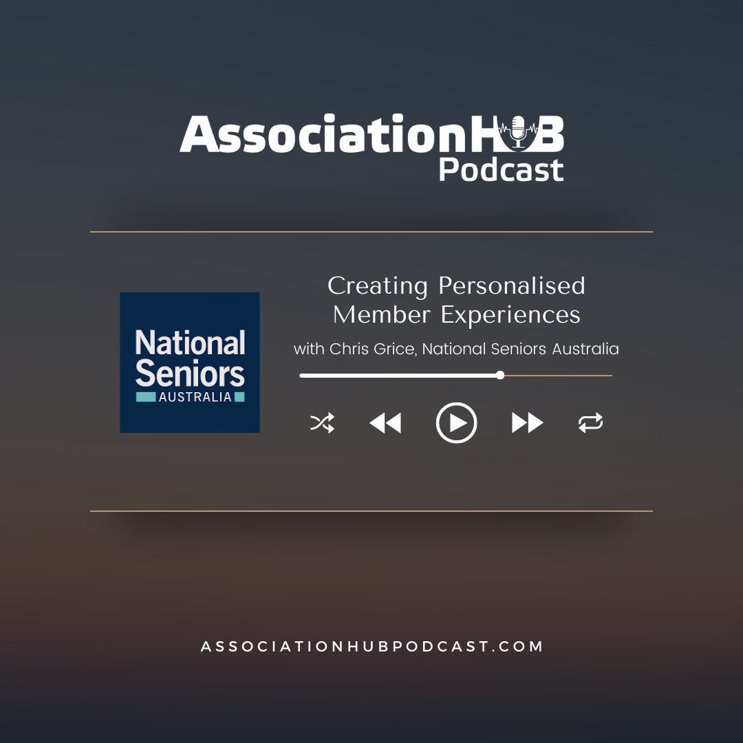 🎧 Tune in to our latest episode of the #AssociationHubPodcast with Chris Grice, COO at <a href="/NationalSeniors/">National Seniors Australia</a> where we discuss the power of personalised experiences for increased member engagement &amp; retention associationhubpodcast.com 
#MemberEngagement #MarTech #assnchat #membership