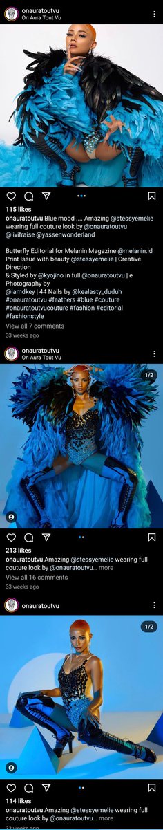If you're stupid enough to get grifted by ridiculous brands that's entirely on you. But all you need to do is scroll down in their IG to see they're blatantly lying about who they designed the outfit for &amp; aren't even bothering to hide it. They made it for a showgirl last year.