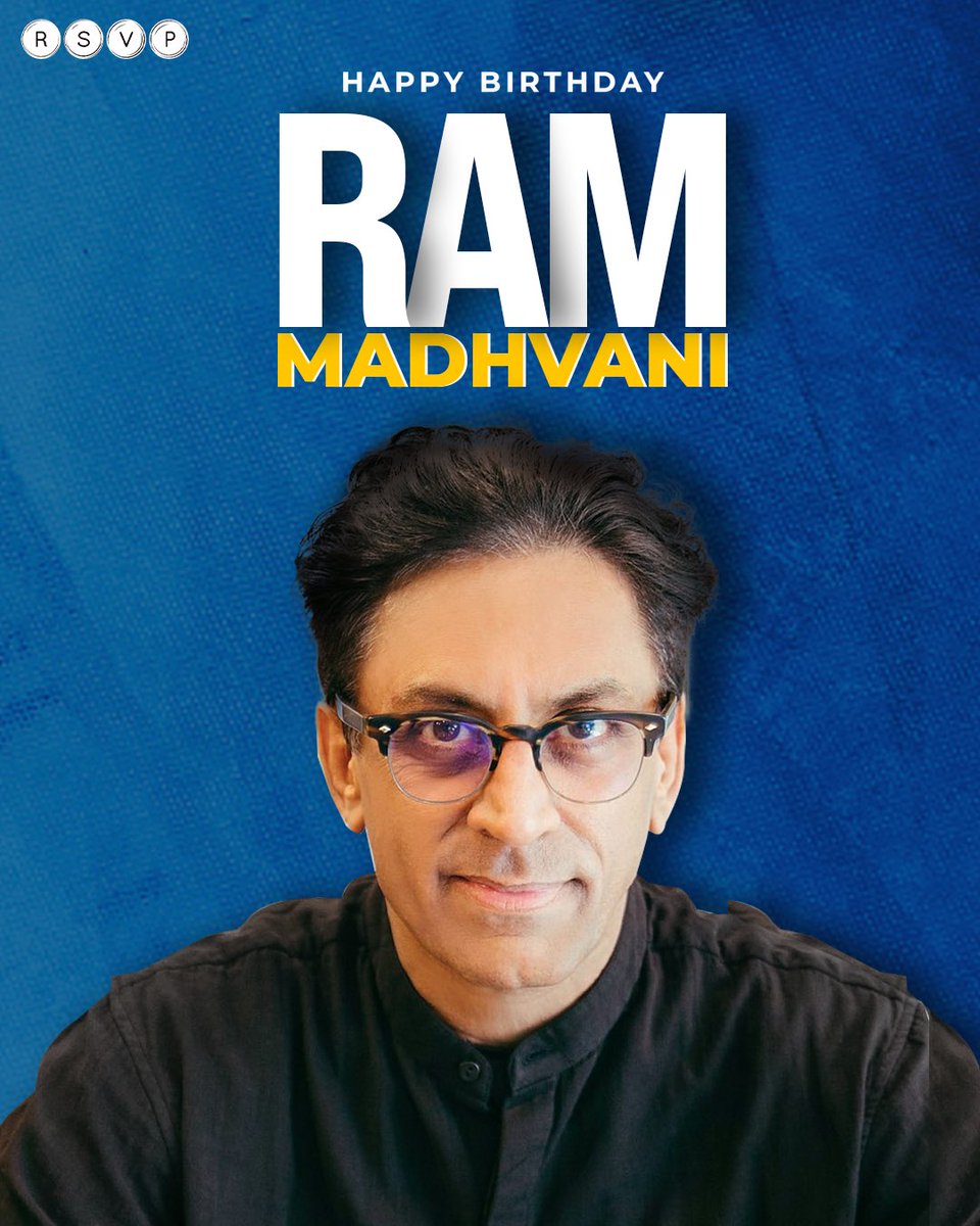 Wishing the talented & visionary @RamKMadhvani a very Happy Birthday! 🥳