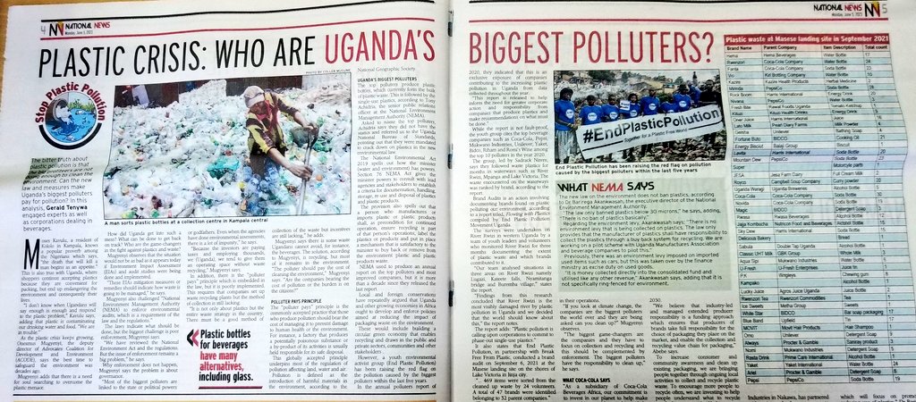 And who is the biggest polluter? You ask? .... The list in @newvisionwire won't shock you at all 🤭. @ATaremwa and @LastDropAfrica, I specifically want you to see this one
