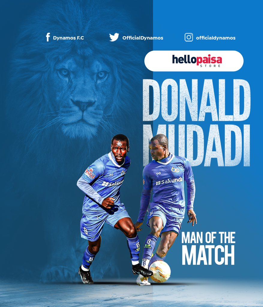 Hellopaisa yesterday’s man of the match is donkante Mudadi. Congratulations Donald.
#GlamourBoys #DembareAt60
