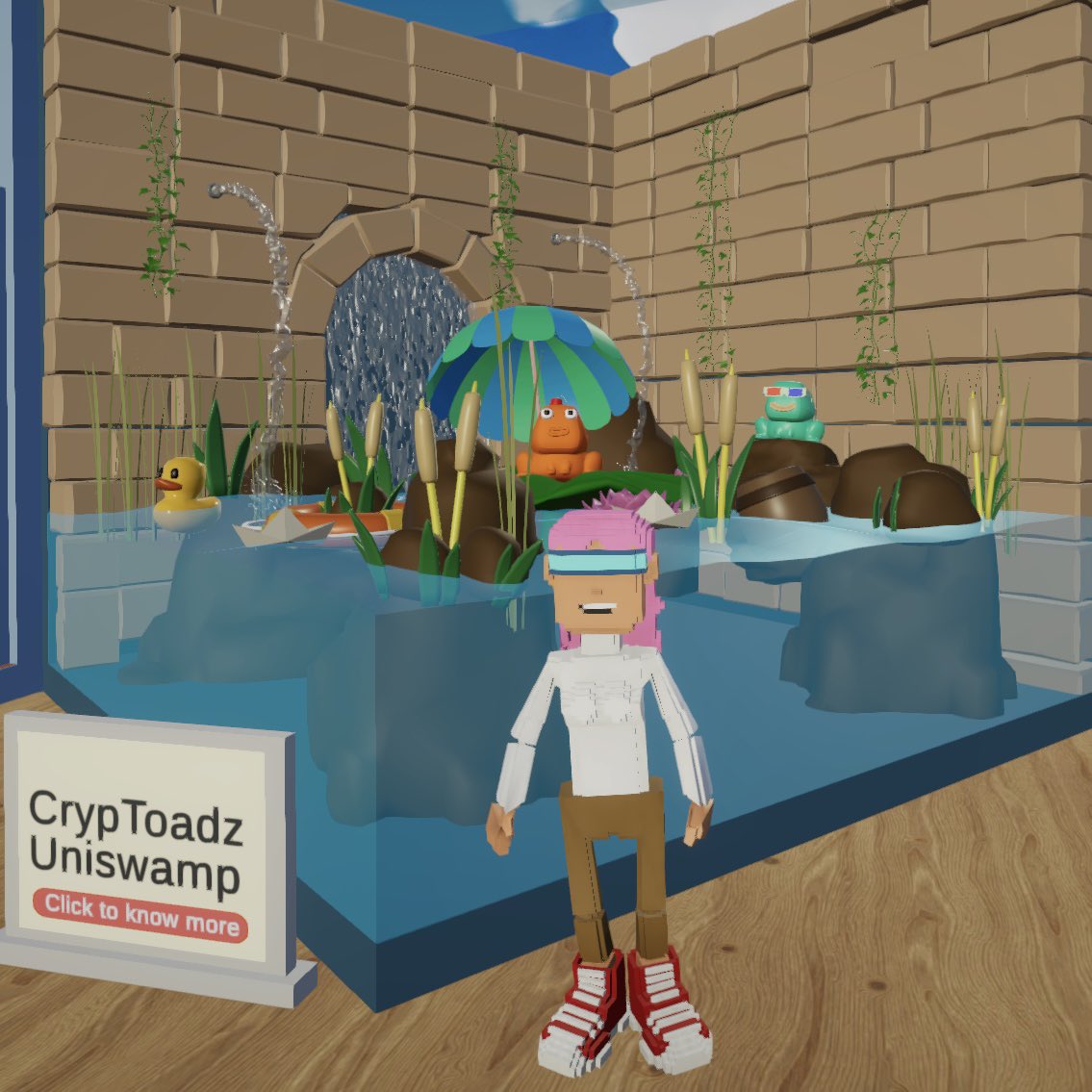 vorldsofficial's tweet photo. Checkout CrypToadz Uniswamp Room on Vorlds! πΈπͺ·
https://t.co/tNlE4Presj π₯β±οΈ
@amritpaldesign created this in collaboration with @cryptoadzNFT for #Toadchella depicting lives before the Uniswamp was invaded by Evil King @gremplin πΉ
Sign up via π» π https://t.co/kx6Npjlfsb