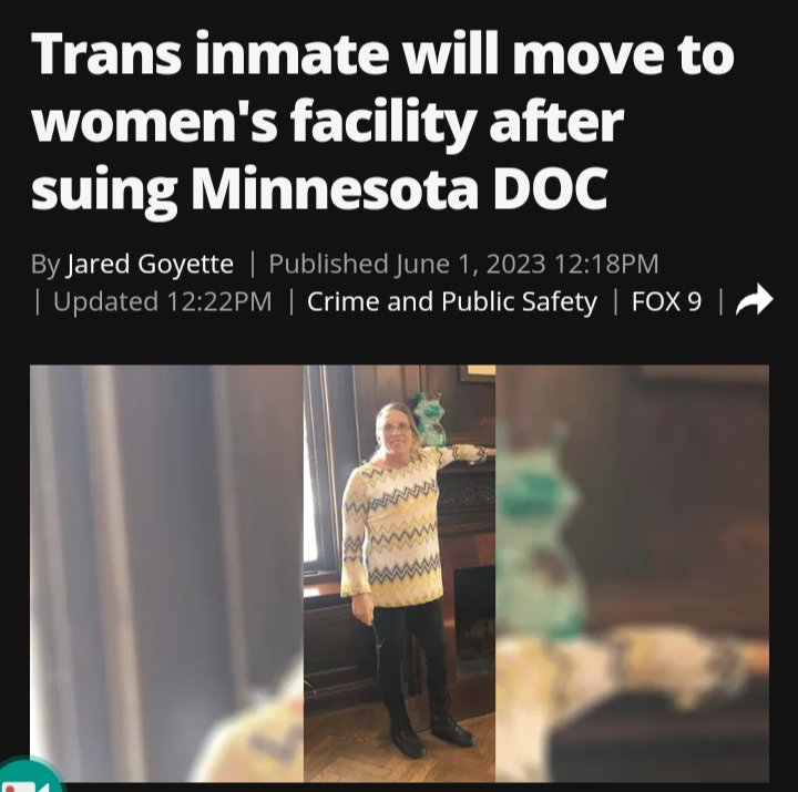 Women in Minnesota will now be doing HARD time in prison♂️♀️

Trans criminal gets to elevate feelings over biology🤔🚨

You should've stopped voting DEMOCRAT 80 years ago foolish Minnesotans🔥