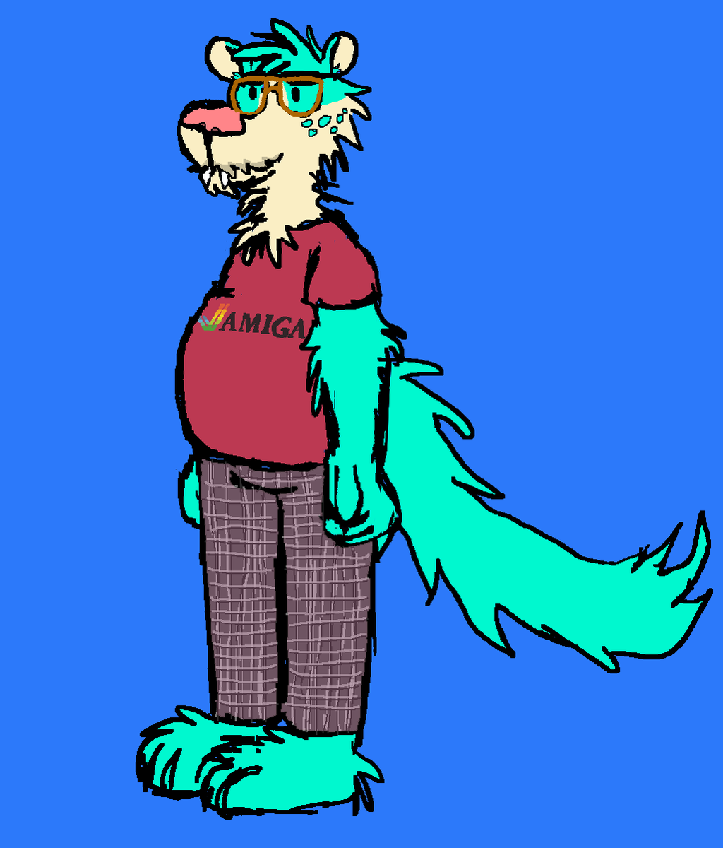 jaredsfurryart's tweet photo. Ralph in his day off attire. he just woke up from a caffeine nap https://t.co/C6YTq1EmSd