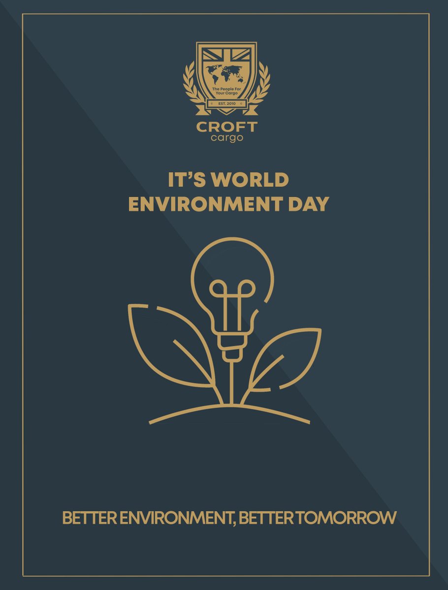 It's World Environment Day - Better environment, better tomorrow
croftcargo.com
#oceanfreight #airfreight #roadfreight #CroftCargo #Worldenvironmentday